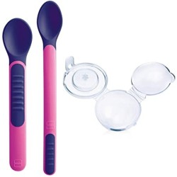 Mam Heat Sensitive Spoons&Cover cucchiaia con coperchio dai 6 mesi