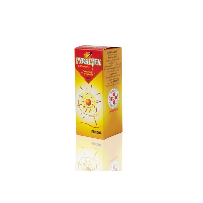 Pyralvex* Soluzione Gengivale 10ml 0,5%+0,1% Pyralvex* Soluzione Gengivale 10ml 0,5%+0,1%