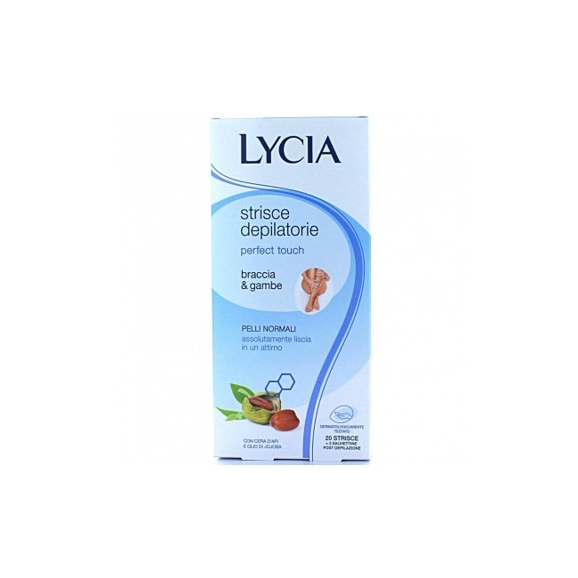Lycia 20 strisce depilatorie gamba e braccia 12 pezzi