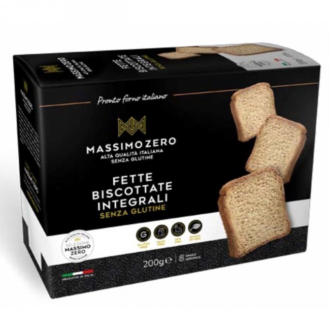 Massimo zero fette biscottate integrali 200g Massimo zero fette biscottate integrali 200g