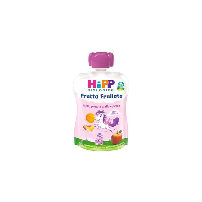 Hipp frutta frullata unicorno merenda per bambini 90g Hipp frutta frullata unicorno merenda per bambini 90g