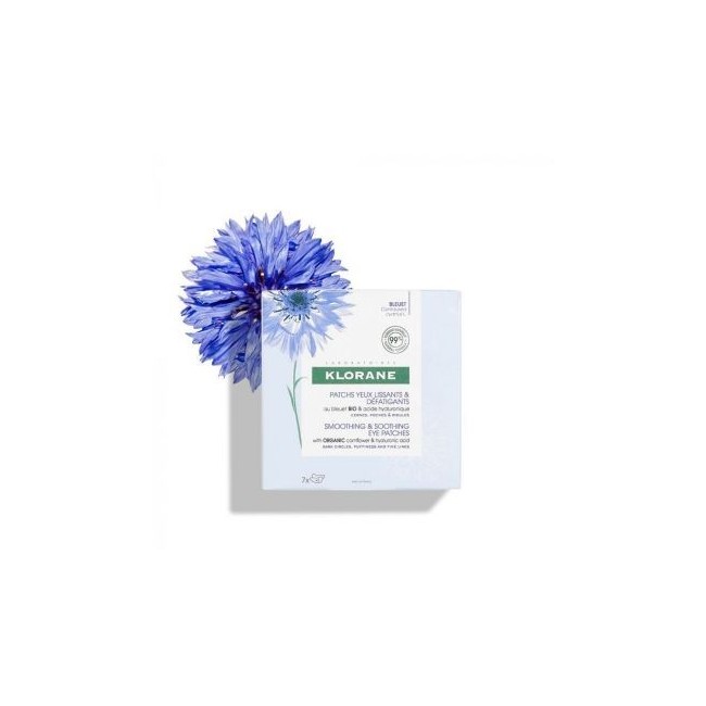 Klorane Patch Occhi Defaticante al Fiordaliso bio 7 pezzi Klorane Patch Occhi Defaticante al Fiordaliso bio 7 pezzi