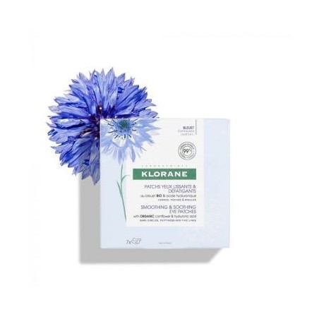 Klorane Patch Occhi Defaticante al Fiordaliso bio 7 pezzi Klorane Patch Occhi Defaticante al Fiordaliso bio 7 pezzi