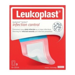 Leukomed Sorbact Medicazione TNT 8x10cm 5 Pezz