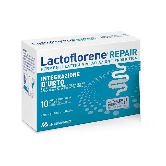 Montefarmaco Lactoflorene repair integratore 10 bustine Montefarmaco Lactoflorene repair integratore 10 bustine