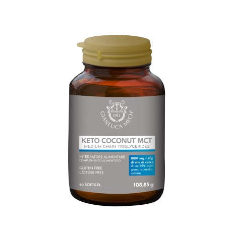 Gianluca Mech Keto coconut mct integratore 90 softgel Gianluca Mech Keto coconut mct integratore 90 softgel