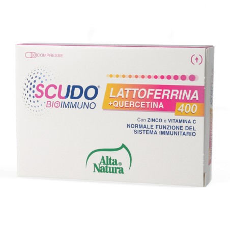 Alta natura Lattoferrina+quercetina 30 compresse Scudo Alta natura Lattoferrina+quercetina 30 compresse Scudo
