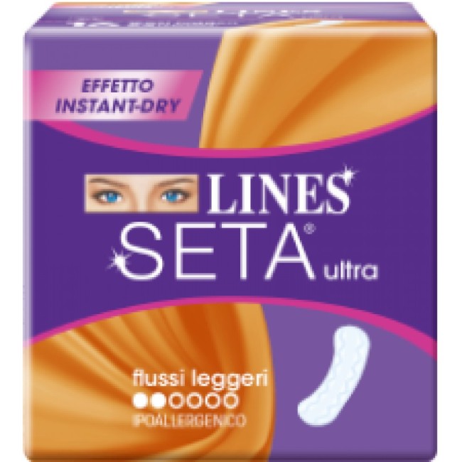 Lines seta ultra flussi leggeri 16 assorbenti Lines seta ultra flussi leggeri 16 assorbenti