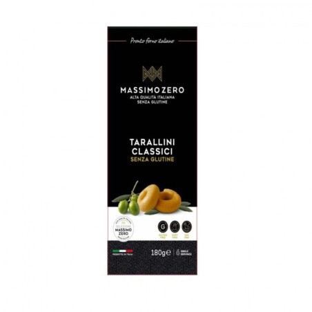 Massimo Zero Taralli Classici senza glutine 180 grammi Massimo Zero Taralli Classici senza glutine 180 grammi