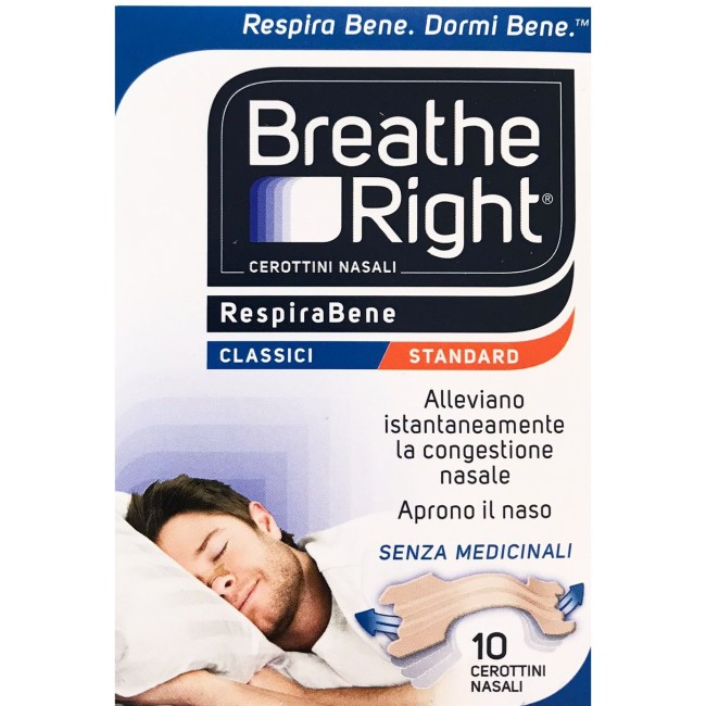 Efas Cerotti nasali breath right classici congestione nasale 10 pezzi Efas Cerotti nasali breath right classici congestione nasale 10 pezzi
