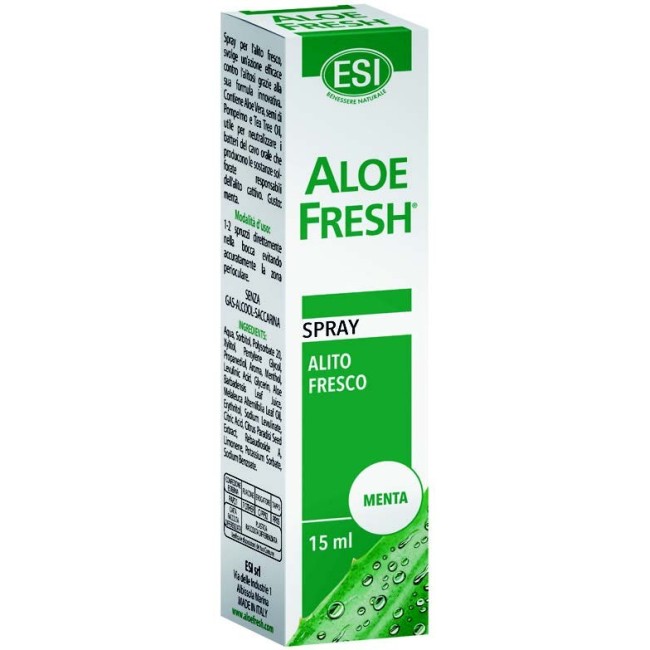 Esi Aloe Fresh Spray Deodorante Alito Menta Forte 15 Ml Esi Aloe Fresh Spray Deodorante Alito Menta Forte 15 Ml