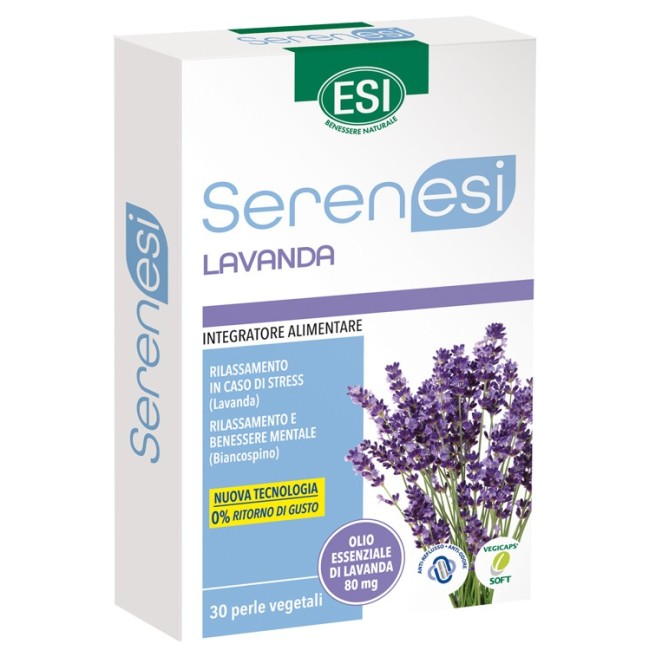 Esi Serenesi Lavanda integratore 30 Perle Vegicaps Esi Serenesi Lavanda integratore 30 Perle Vegicaps