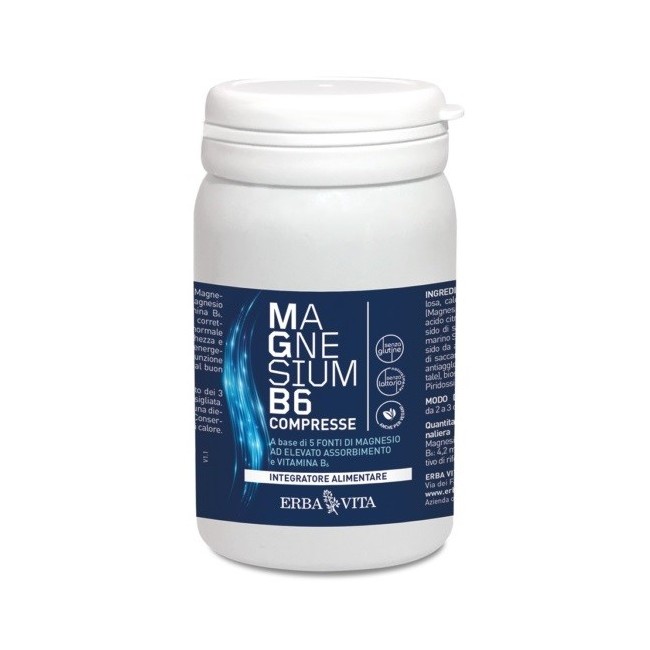 Erba Vita Group Magnesium B6 integratore 60 Compresse Erba Vita Group Magnesium B6 integratore 60 Compresse