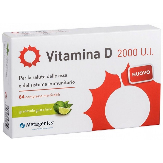 Metagenics Vitamina d 2500 iu vegan 84 compresse Metagenics Vitamina d 2500 iu vegan 84 compresse