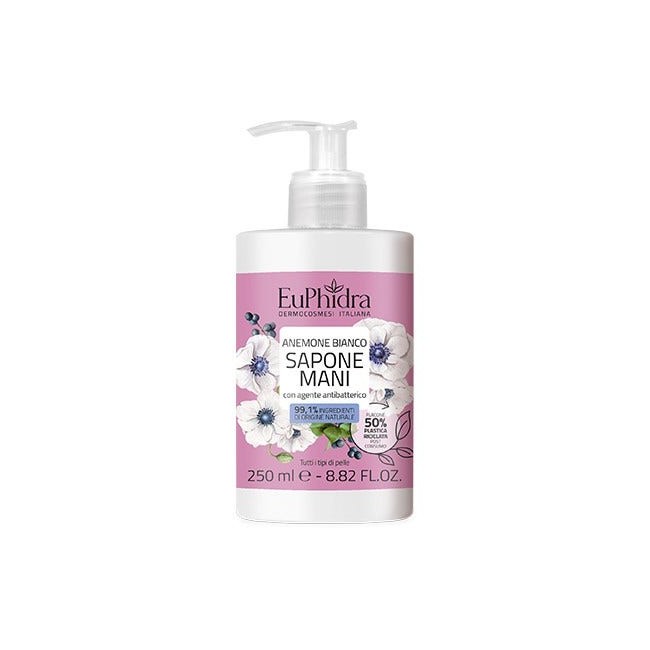 Euphidra Sapone Liquido Mani Anemone Bianco 250ml Euphidra Sapone Liquido Mani Anemone Bianco 250ml