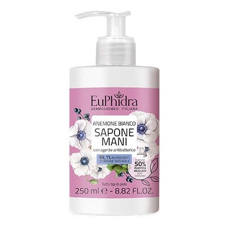 Euphidra Sapone Liquido Mani Anemone Bianco 250ml Euphidra Sapone Liquido Mani Anemone Bianco 250ml
