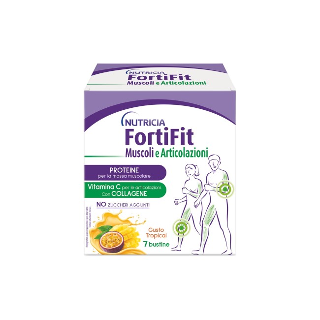 Nutricia Fortifit muscoli e articolazioni gusto tropicale 7 bustine Nutricia Fortifit muscoli e articolazioni gusto tropicale 7 bustine