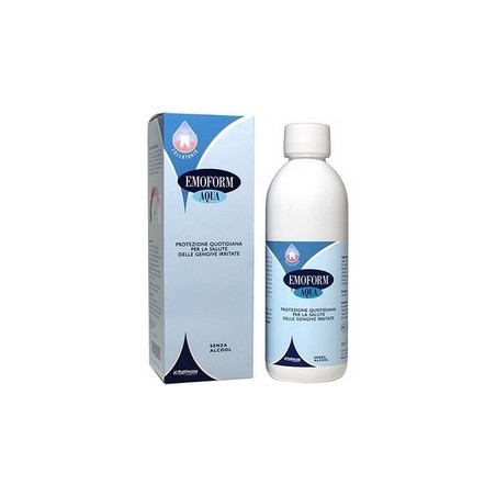 Emoform aqua collutorio delicato per gengive arrossate 300ml Emoform aqua collutorio delicato per gengive arrossate 300ml