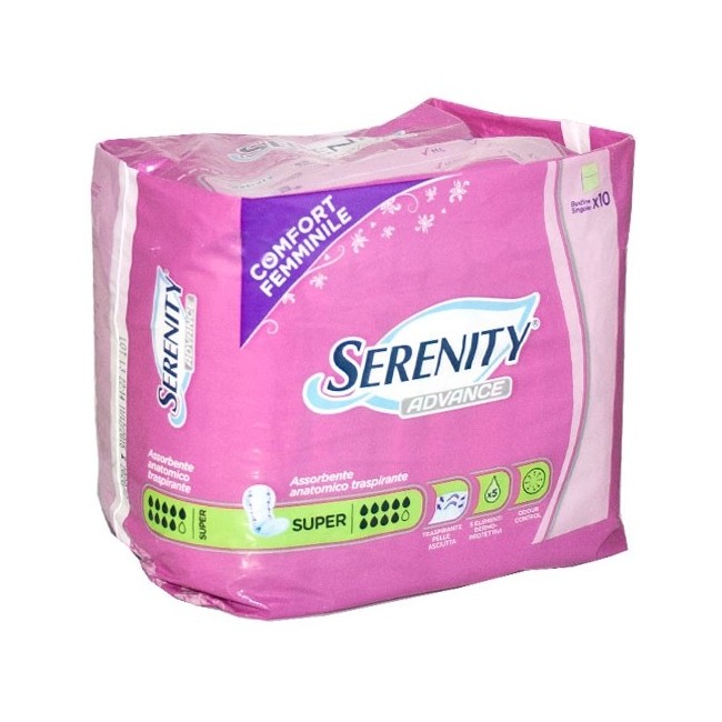 Serenity advance maxi plus assorbente anatomico 10 pezzi Serenity advance maxi plus assorbente anatomico 10 pezzi