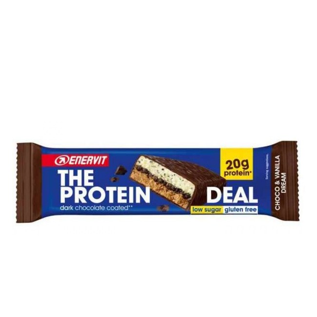 Enervit protein deal barretta cioccolato vaniglia 55 g Enervit protein deal barretta cioccolato vaniglia 55 g