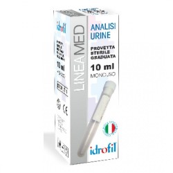 Idrofil Provetta urine 10ml con tappo a pressione