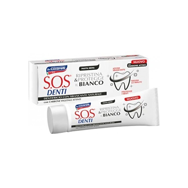 Dottor Ciccarelli Sos dentifricio whitening 75ml Dottor Ciccarelli Sos dentifricio whitening 75ml