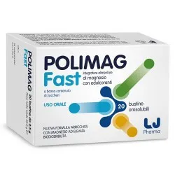Lj pharma Polimag Fast 20 Bustine integratore di magnesio