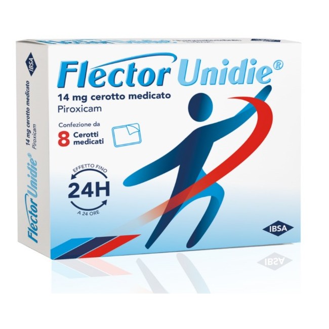 Flector unidie 8 cerotti medicati con piroxicam 14 mg
