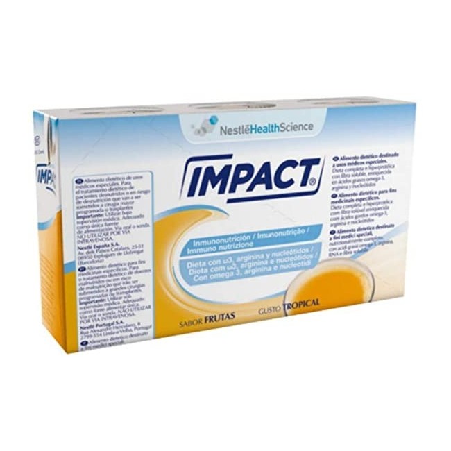 Nestle' Impact Oral Tropical alimento 3 brick X 237 Ml Nestle' Impact Oral Tropical alimento 3 brick X 237 Ml