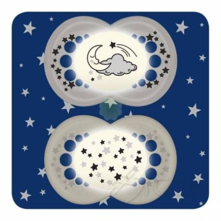 Mam original night 16m+ succhietto caucciù neutro doppio 2 pezzi Mam original night 16m+ succhietto caucciù neutro doppio 2 pezzi