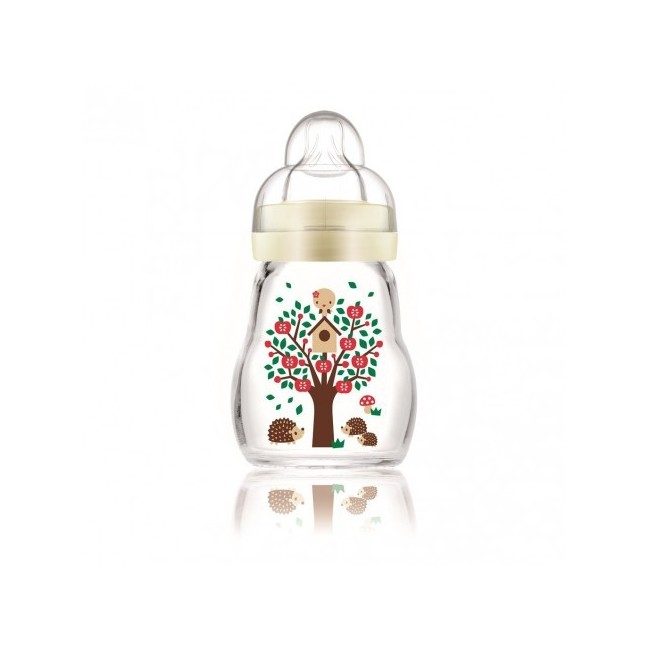Mam Feel Good Biberon in vetro forma ergonomica 170 ml
