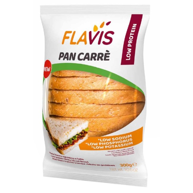 Dr. Schar Flavis Pan Carre' basso in proteine 300 G Dr. Schar Flavis Pan Carre' basso in proteine 300 G