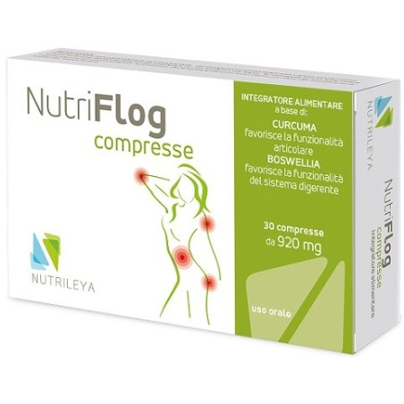 Nutrileya Nutriflog 30 Compresse integratore con Curcuma e Boswellia Nutrileya Nutriflog 30 Compresse integratore con Curcuma e Boswellia