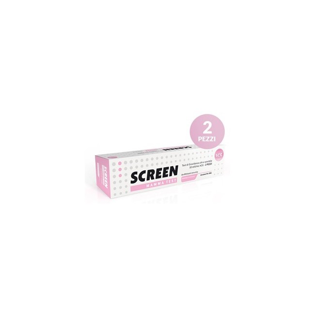 Screen Pharma Test Gravidanza Ormone Hcg 2 Pezzi Screen Pharma Test Gravidanza Ormone Hcg 2 Pezzi