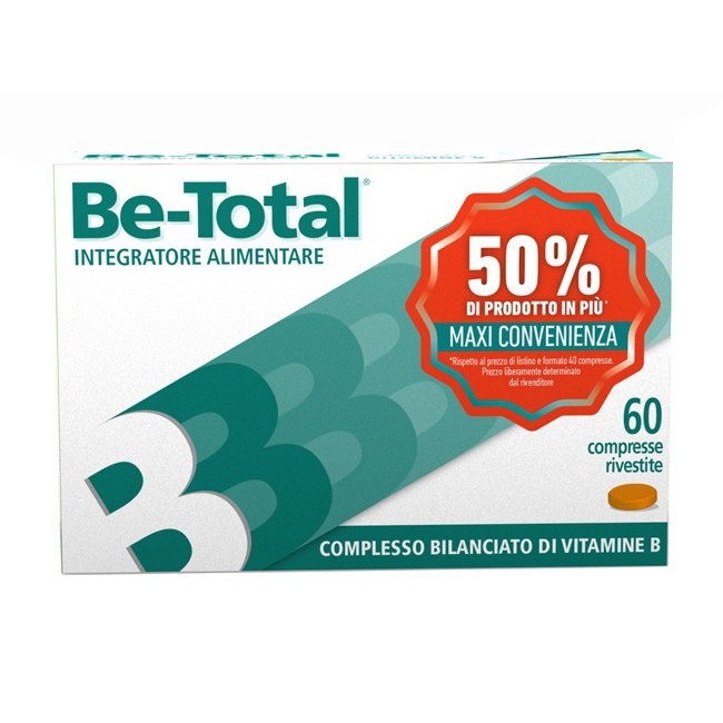 Glaxosmithkline Betotal 60 Compresse di vitamine del gruppo B Glaxosmithkline Betotal 60 Compresse di vitamine del gruppo B