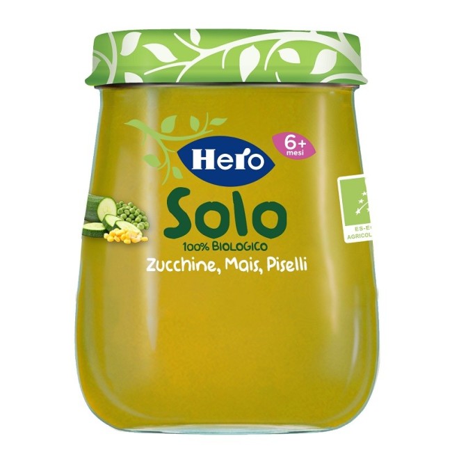 Hero Baby Solo Omogeneizzato Zucchina Piselli Mais 120 G Hero Baby Solo Omogeneizzato Zucchina Piselli Mais 120 G