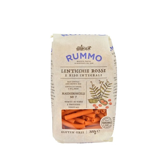 Rummo Maccheroncelli N 7 Lenticchie Rosse E Riso Integrale 300 G Rummo Maccheroncelli N 7 Lenticchie Rosse E Riso Integrale 300 G