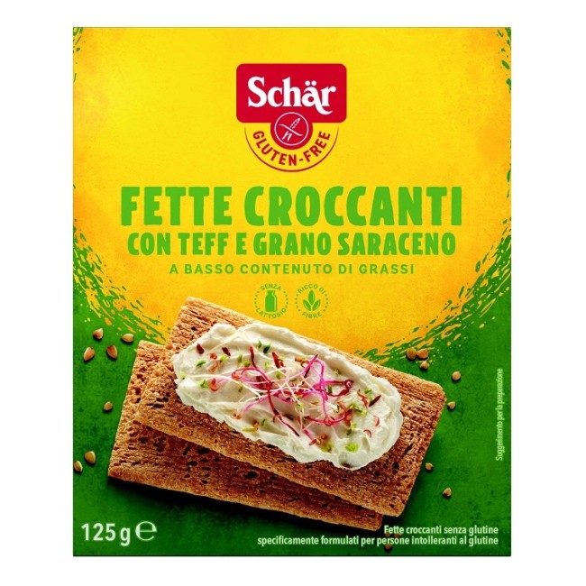 Dr Schar Fette Croccanti con teff e grano Saraceno 125 G Dr Schar Fette Croccanti con teff e grano Saraceno 125 G