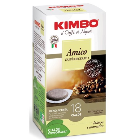Kimbo Amico Caffe' Torrefatto E Decerato 18 Cialde 7 G Kimbo Amico Caffe' Torrefatto E Decerato 18 Cialde 7 G