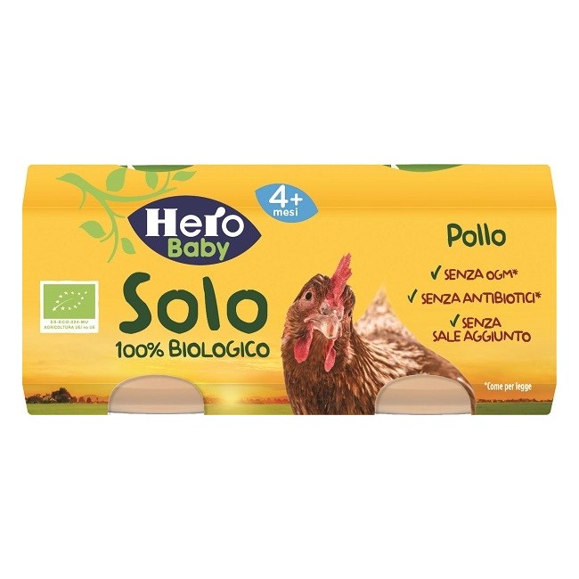 Fater Hero Solo Omogeneizzato Pollo 100% Bio 2x80g Fater Hero Solo Omogeneizzato Pollo 100% Bio 2x80g