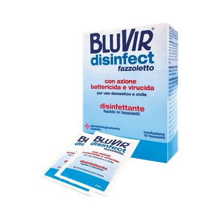 Giuriati Group Bluvir Salvietta Virucida Battericida 10 Pezzi 3 Ml Giuriati Group Bluvir Salvietta Virucida Battericida 10 Pezzi 3 Ml