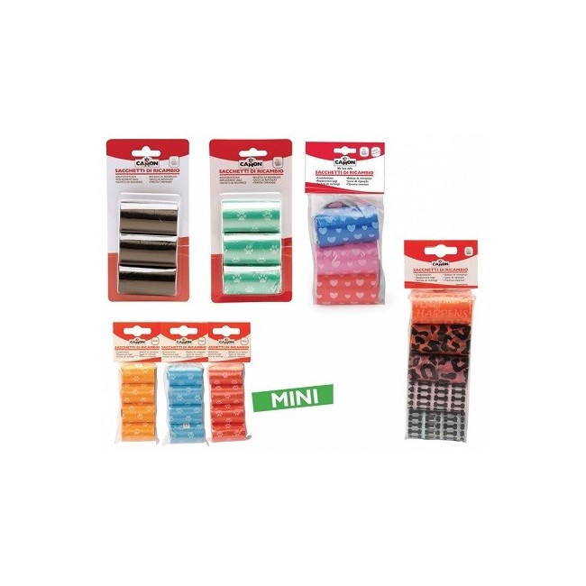 Camon Sacchetti Small Colorati di ricambio 4 rotoli