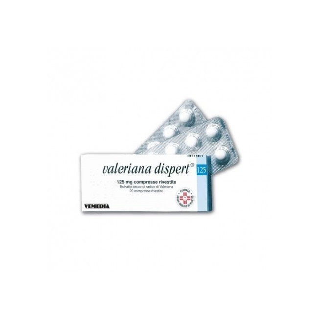 Valeriana Dispert 20 Compresse 125mg Valeriana Dispert 20 Compresse 125mg