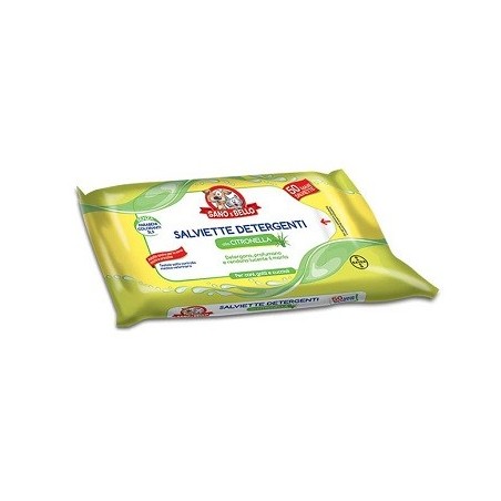 Elanco Sano E Bello Salviette Detergenti Citronella 50 Pezzi Elanco Sano E Bello Salviette Detergenti Citronella 50 Pezzi
