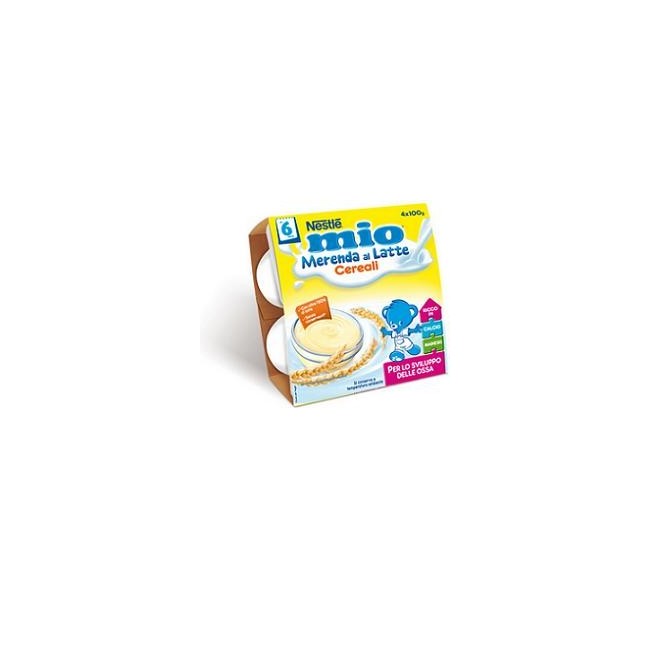 Nestle' Mio Merenda Cereali con minerali aggiunti 4 X 100 G Nestle' Mio Merenda Cereali con minerali aggiunti 4 X 100 G