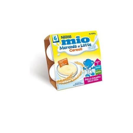 Nestle' Mio Merenda Cereali con minerali aggiunti 4 X 100 G Nestle' Mio Merenda Cereali con minerali aggiunti 4 X 100 G