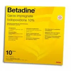 Betadine*10 Garze Impregnate 10x10 Cm