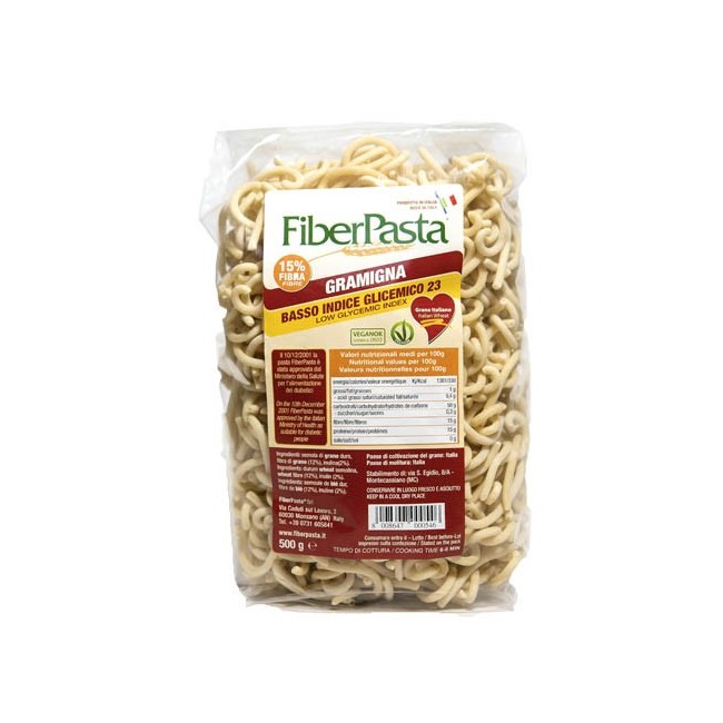 Fiberpasta Gramigna Basso Indice Glicemico 500 G Fiberpasta Gramigna Basso Indice Glicemico 500 G