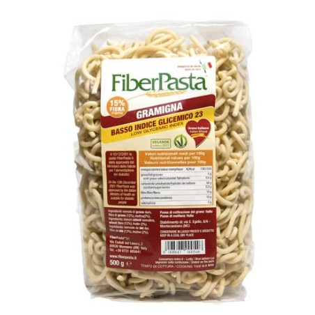 Fiberpasta Gramigna Basso Indice Glicemico 500 G Fiberpasta Gramigna Basso Indice Glicemico 500 G