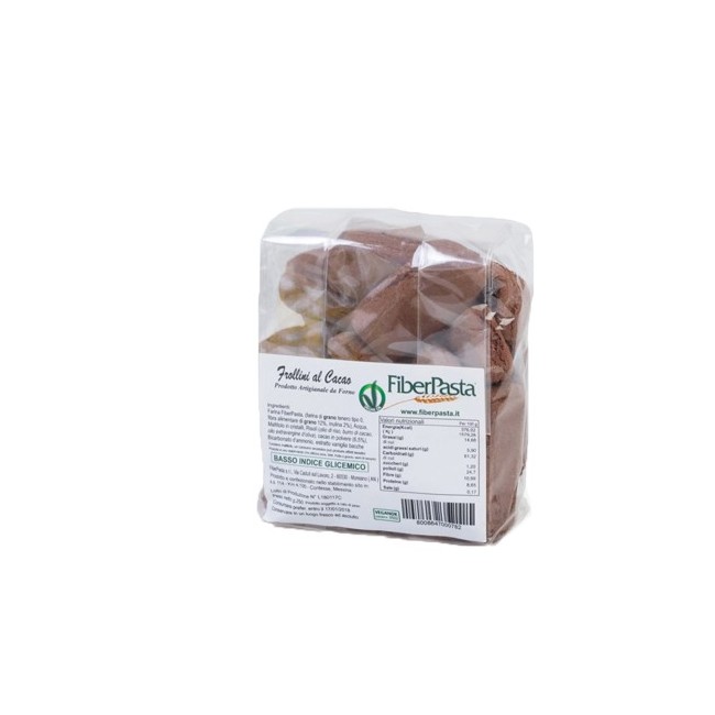 Fiberpasta Frollini Al Cacao a basso indice glicemico 250 G Fiberpasta Frollini Al Cacao a basso indice glicemico 250 G